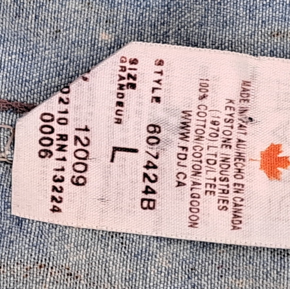 Vintage FDJ Floral Jean Jacket - Picture 7 of 8